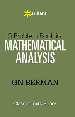 Arihant A Problem Book in MATHEMATICAL ANALYSIS